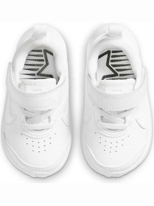 Kids Sports Shoes Running Varsity Leather TDV White