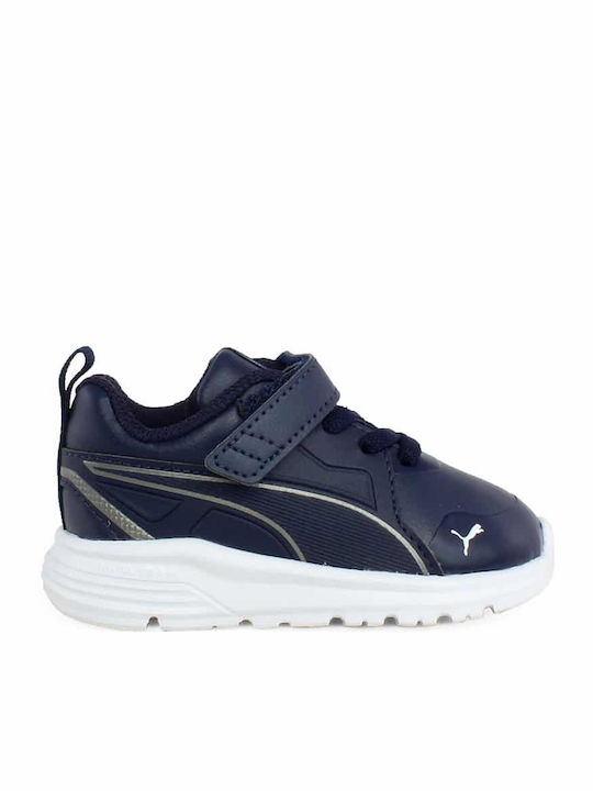 Pure Jogger SL Kids Sports Shoes Running with Hoop & Loop Closure Navy Blue
