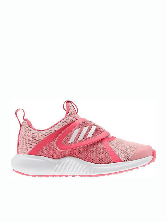 Fortarun X Kids Sports Shoes Running Slip-On Glow Pink / Cloud White / Shock Red