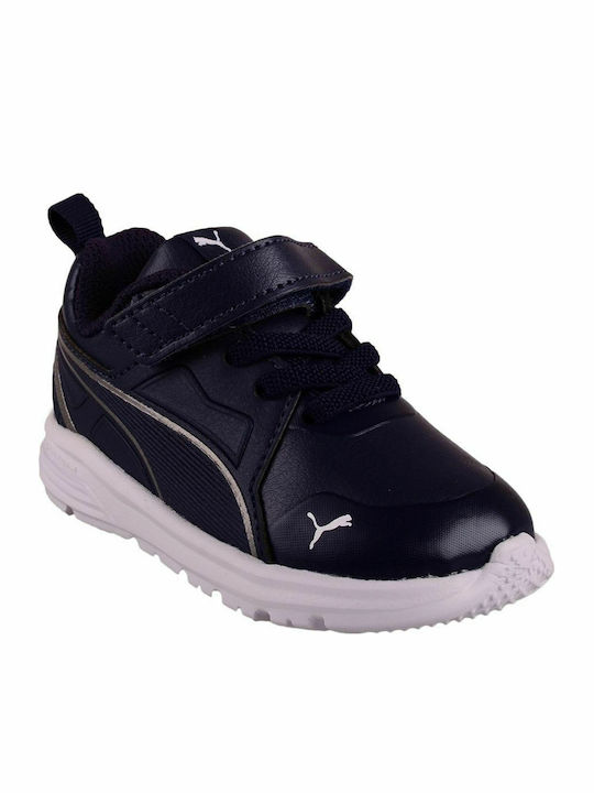 Pure Jogger SL Kids Sports Shoes Running with Hoop & Loop Closure Navy Blue