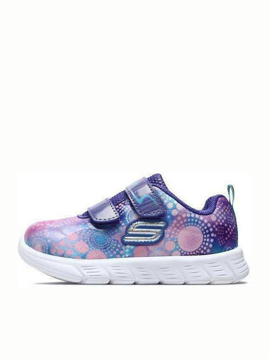 Comfy Flex Dainty Dash Kids Sports Shoes Running with Hoop & Loop Closure Purple