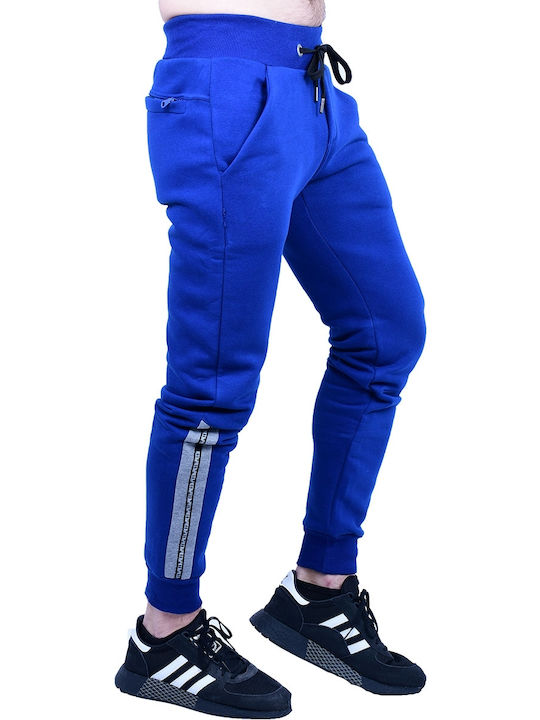 Paco & Co 218663 Men's Sweatpants with Rubber Blue