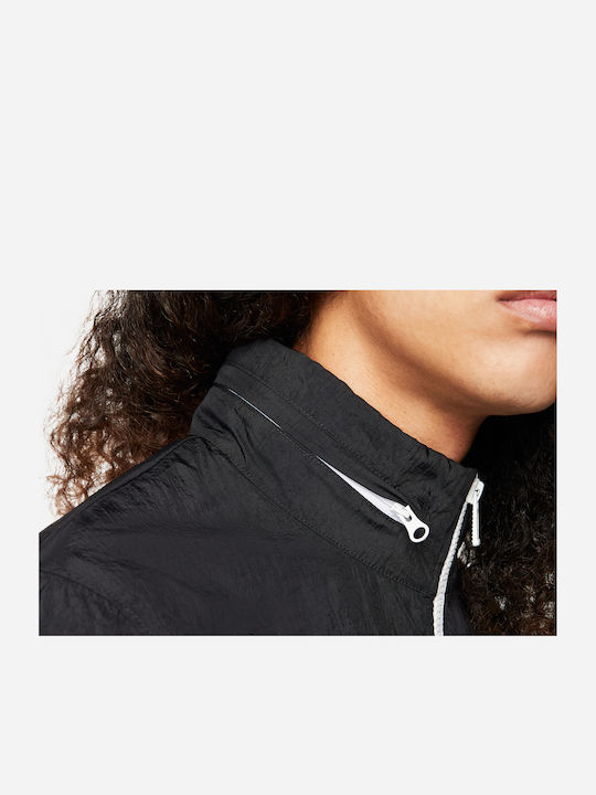 Sportswear Sport Essentials Σετ Φόρμας Γυαλιστερό με Λάστιχο Μαύρο