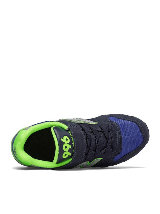 Classic Kids Sports Shoes Running with Hoop & Loop Closure Navy Blue
