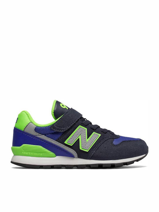 Classic Kids Sports Shoes Running with Hoop & Loop Closure Navy Blue
