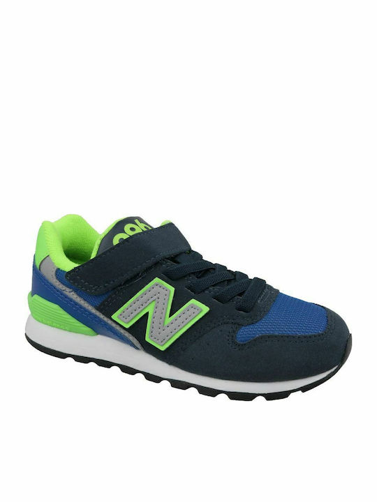 Classic Kids Sports Shoes Running with Hoop & Loop Closure Navy Blue