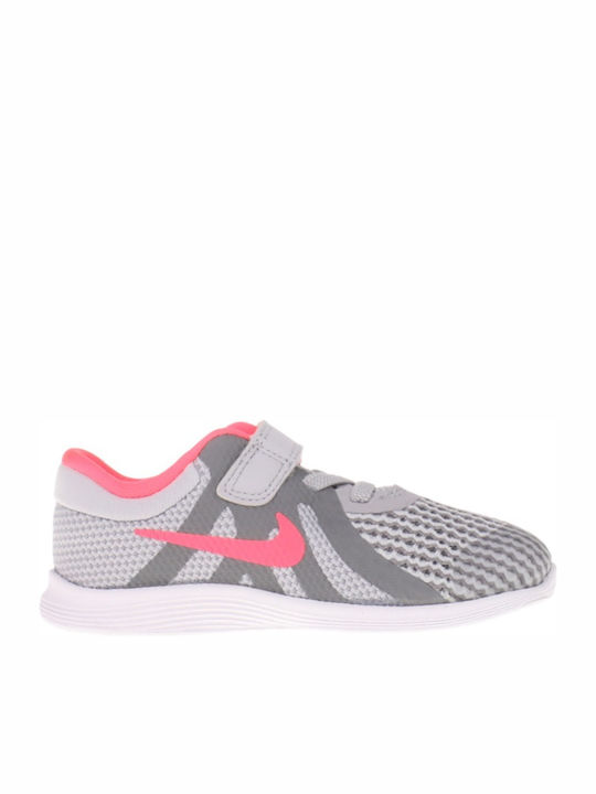 Revolution Revolution 4 TD Kids Sports Shoes Running with Hoop & Loop Closure Gray