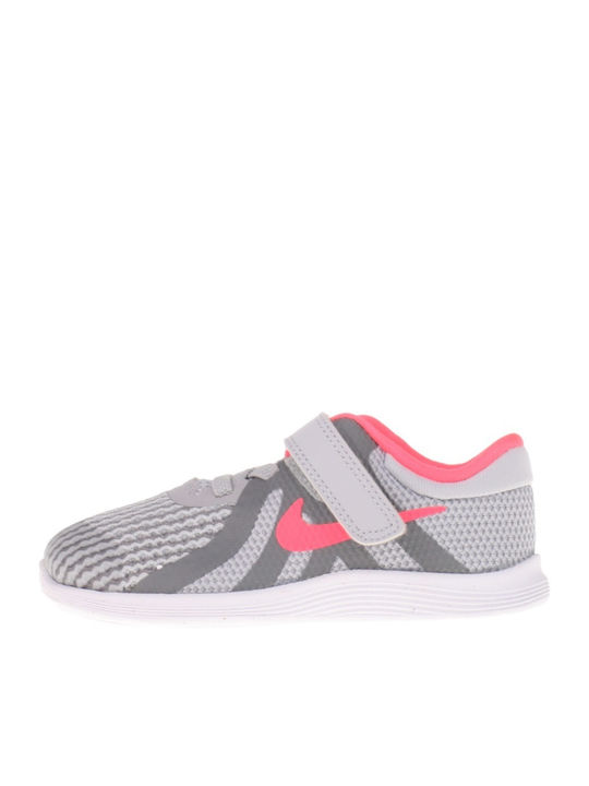 Revolution Revolution 4 TD Kids Sports Shoes Running with Hoop & Loop Closure Gray