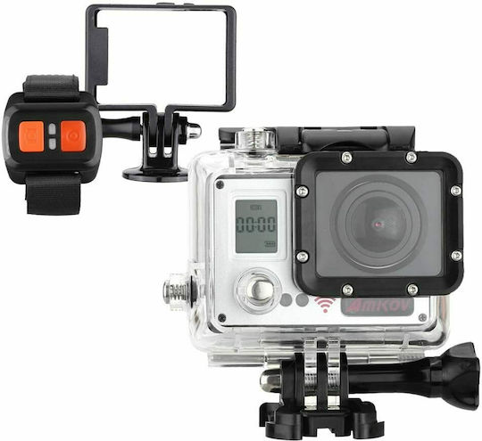 Amkov AMK7000S Action Camera 4K Ultra HD Underwater with Screen 2" and Wi-Fi Silver