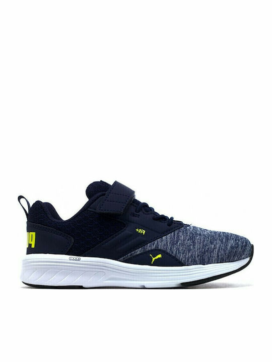 NRGY Comet V PS Kids Sports Shoes Running with Hoop & Loop Closure Navy Blue