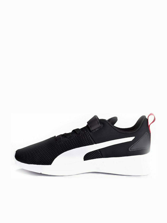 Flyer Runner V PS Kids Sports Shoes Running with Hoop & Loop Closure Black