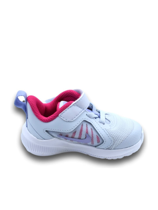 Downshifter Downshifter 10 Kids Sports Shoes Running with Hoop & Loop Closure Light Blue
