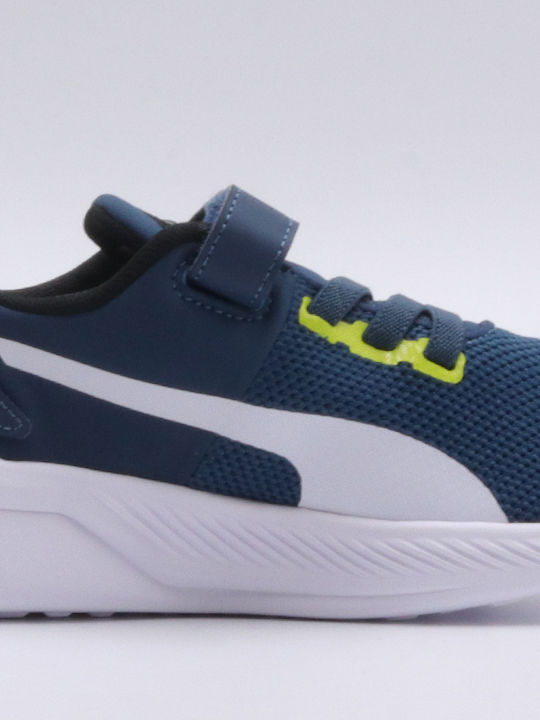 Flyer Runner Kids Sports Shoes Running with Hoop & Loop Closure Blue