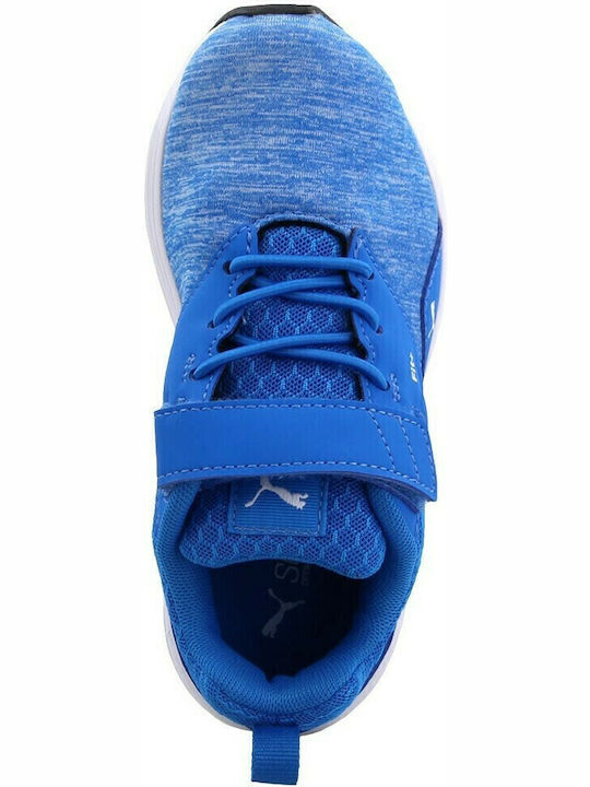 NRGY Comet V PS Kids Sports Shoes Running with Hoop & Loop Closure Blue
