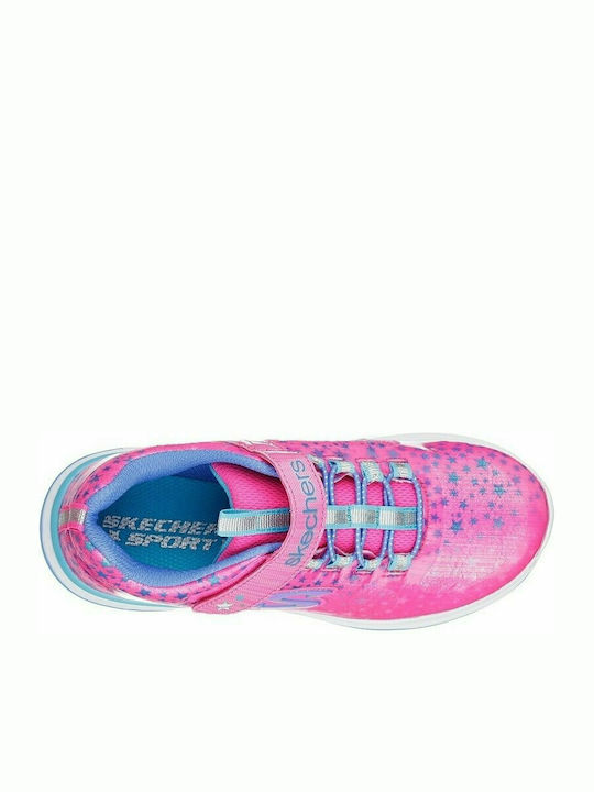 Jumpin Jams Cosmic Cutie Kids Sports Shoes Running with Hoop & Loop Closure Pink