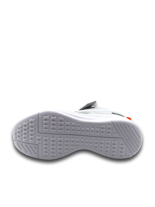 Flyer Runner V Ps Kids Sports Shoes Running with Hoop & Loop Closure Gray