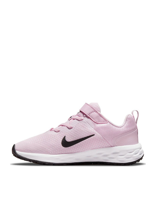 Revolution Revolution 6 Kids Sports Shoes Running with Hoop & Loop Closure Pink Foam / Black