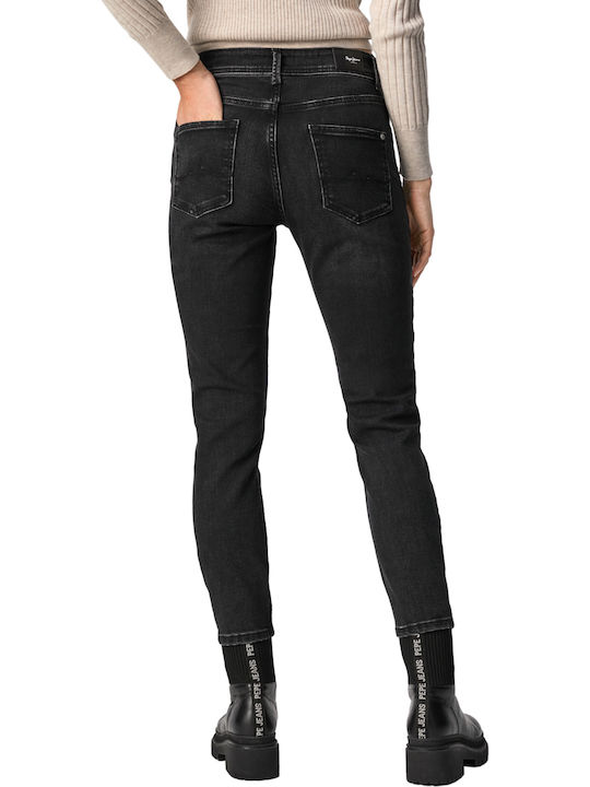 Violet Damenjeans in Karotten-Passform Schwarz