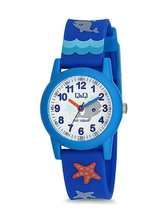 Q&Q Kids Analog Watch with Rubber/Plastic Strap Blue