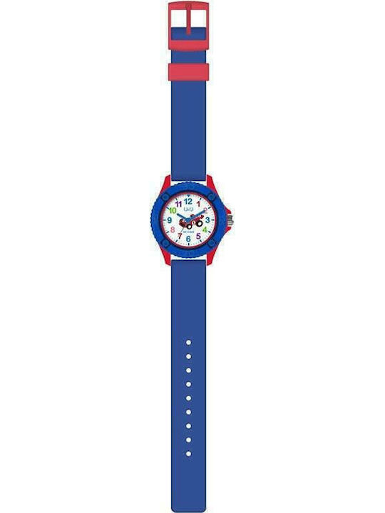 Q&Q Kids Analog Watch with Rubber/Plastic Strap Blue