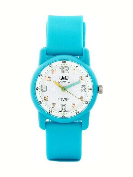 Q&Q Kids Analog Watch with Rubber/Plastic Strap Light Blue
