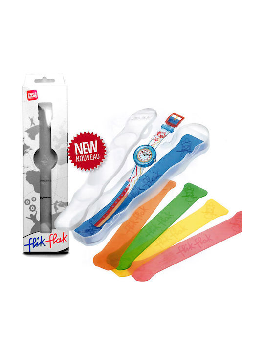 FlikFlak Kinder-Analoguhr Plan It mit Stoffarmband Lila