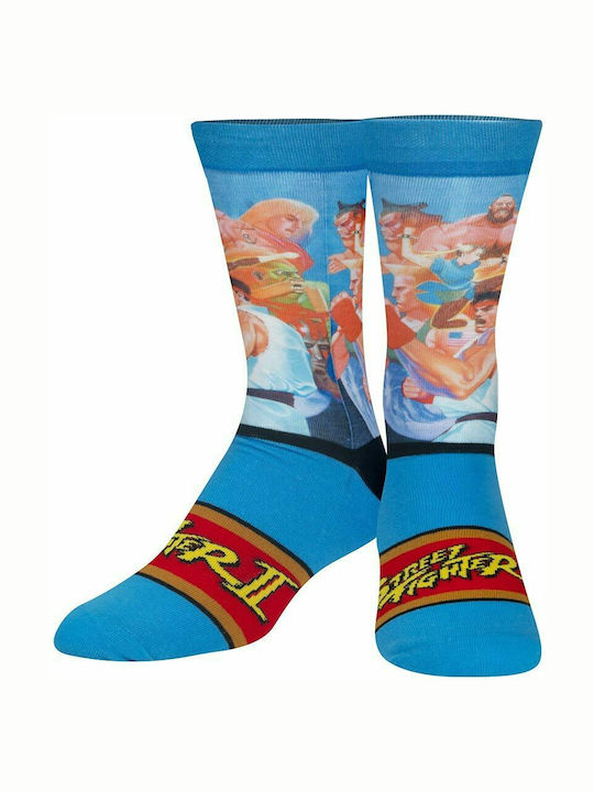 Odd Sox X Street Fighter World Warriors Ανδρικές Κάλτσες με Σχέδια Γαλάζιες Odd Sox X Street Fighter World Warriors Ανδρικές Κάλτσες με Σχέδια Γαλάζιες