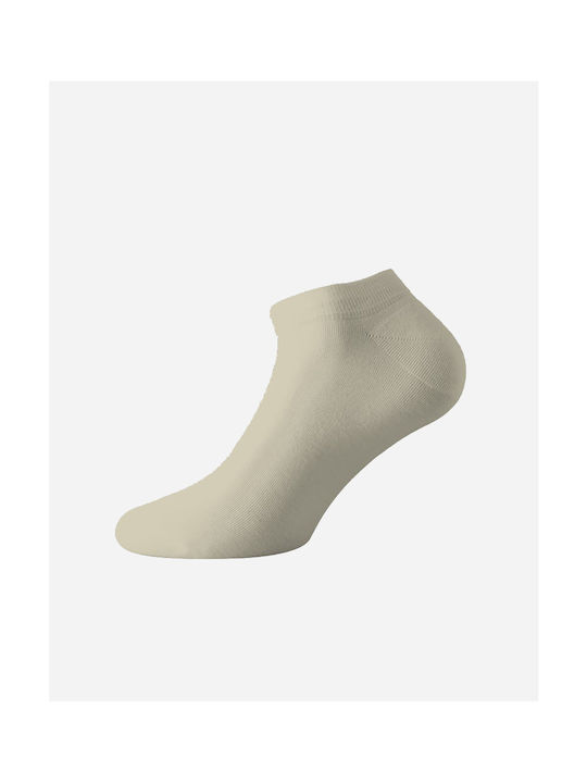 Walk Men's Solid Color Socks Beige