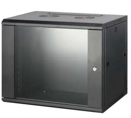Safewell Wall Mounted Rack Cabinet 4U 54x45x18cm Black SMC5404