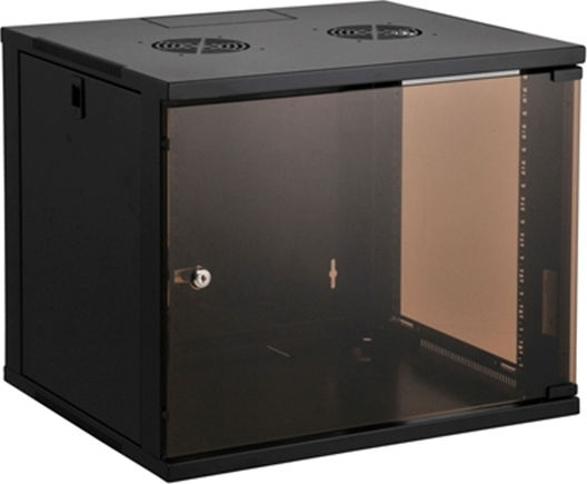 Safewell Wall Mounted Rack Cabinet 4U 54x45x18cm Black SMC5404