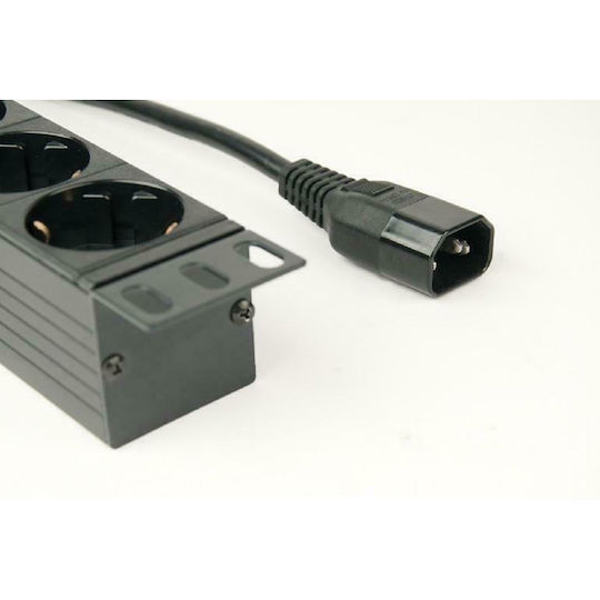 Energenie Πολύπριζο Rack 8 Schuko 1U 16A C14 Plug 3M