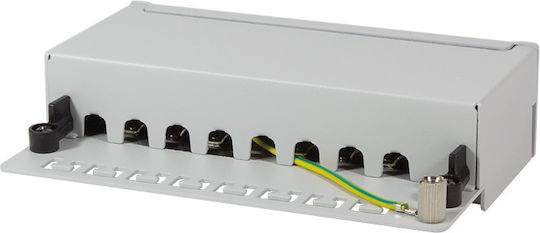 LogiLink Patch Panel Shielded για Rack 1U 8 Θυρών cat6 Γκρι