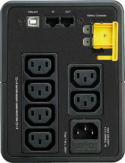 APC Back-UPS 1600VA Line-Interactive 900W με 6 IEC Πρίζες