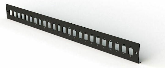 Conteg Capac Panou pentru Rack 1U 24 Porturi Negru