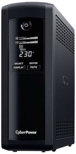 CyberPower VP1600EILCD UPS Line-Interactive 1600VA 960W με 8 IEC Πρίζες