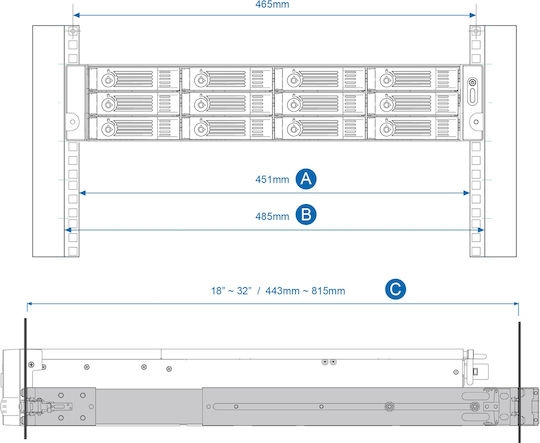 QNap RAIL-B02 2τμχ
