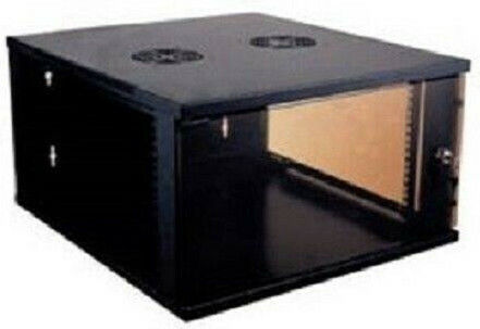 Safewell Επιτοίχια Καμπίνα Rack 12U 54x45x58cm Μαύρο SMC5412