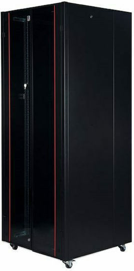 Lande Επιδαπέδια Καμπίνα Rack 36U 60x100x174.4cm Μαύρο RAC.0386