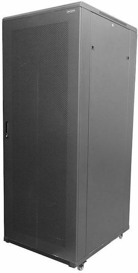 Central Επιδαπέδια Καμπίνα Rack 47U με 2 Διάτρητες Πόρτες 80x100x229cm Μαύρο 9900 5 960 47/C2