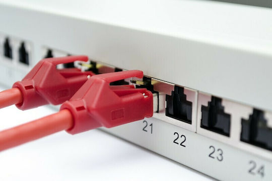 Digitus Patch Panel Shielded για Rack 1U 19" 24 Θυρών cat6 Γκρι