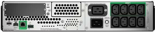 APC Smart-UPS 3000VA LCD RM 2U 230V with SmartConnect Line-Interactive 2700W με 8 IEC Πρίζες