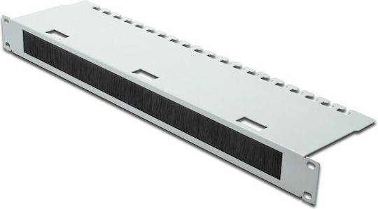 Digitus Πάνελ Βούρτσας για Rack 19" 24 Θυρών Μαύρο