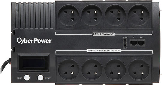 CyberPower BR700ELCD UPS Line-Interactive 700VA 420W with 8 Schuko Power Plugs