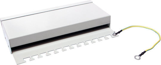 LogiLink Panou Patch Ecranat pentru Rack 1U 12 Porturi cat6 Gri
