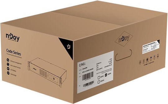 NJOY Code 1000 UPS Line-Interactive 1000VA 600W με 8 IEC Πρίζες
