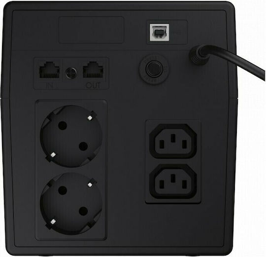 Green Cell Power Proof UPS Line-Interactive 2000VA 1200W with 4 Schuko Power Plugs