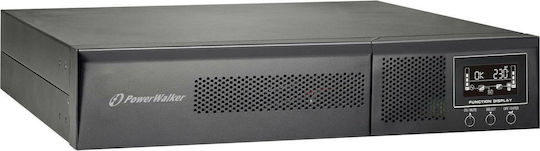 Powerwalker VFI 2000 RMG PF1 UPS On-Line 2000VA 2000W με 8 IEC Πρίζες