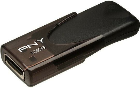 PNY Attaché 4 128GB USB 2.0 Stick Μαύρο