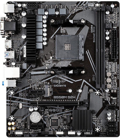 Gigabyte B550M S2H Mainboard Micro ATX mit AMD AM4 Sockel