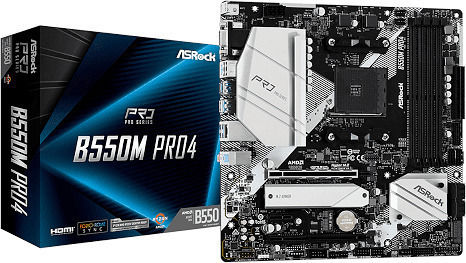 ASRock B550 Pro4 Motherboard ATX με AMD AM4 Socket 90-MXBCZ0-A0UAYZ
